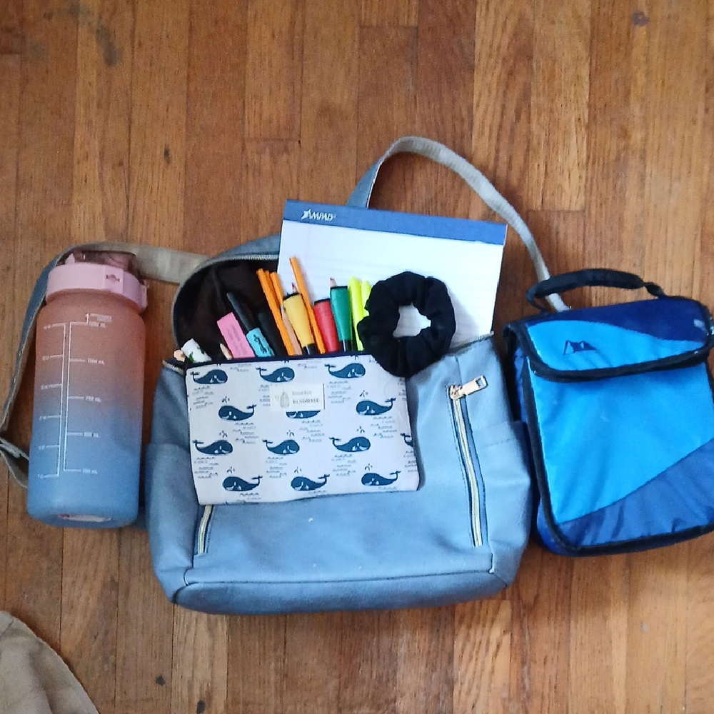 Everything Female School Bag! Backpack, Lunchbox, Supplies, Drink Mix, & More!